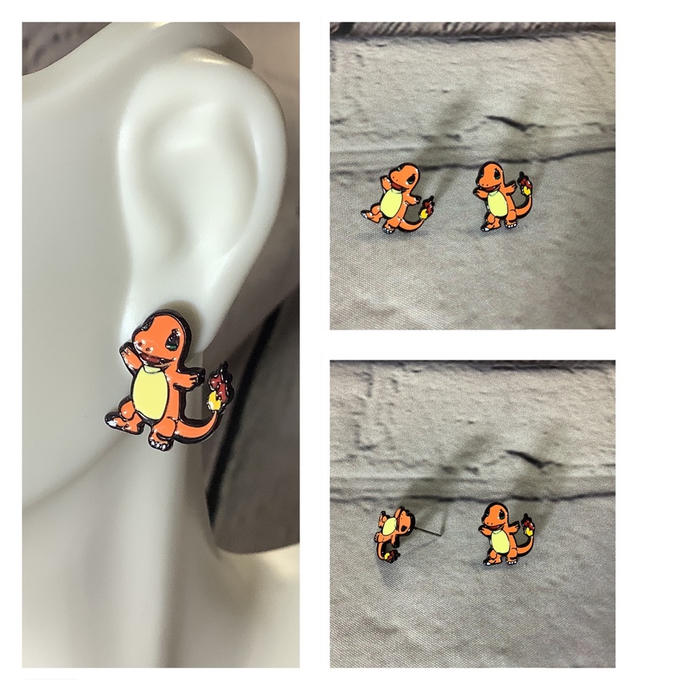 Poke-man Stud Earrings